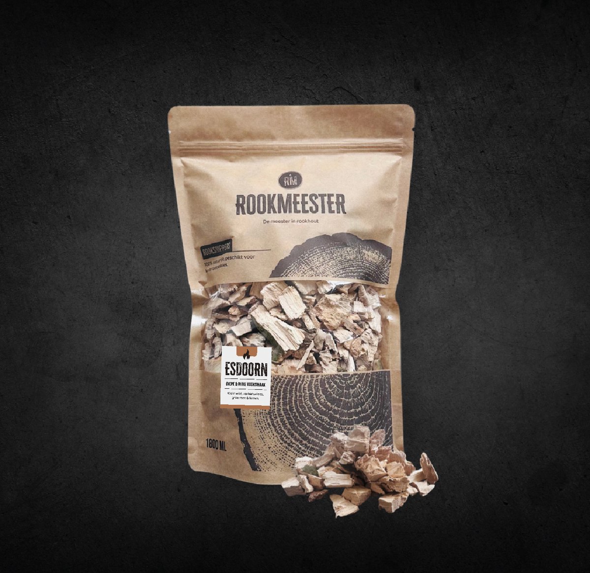 Rookmeester - Rooksnippers Esdoorn - 500g - Rookhout