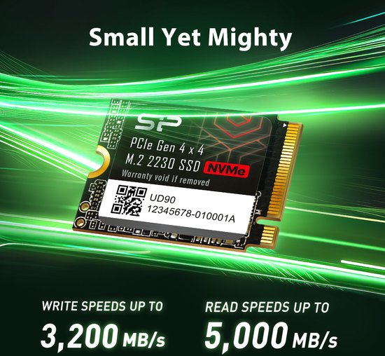 SP Silicon Power UD90 SSD - M.2 2230 PCIe Gen4x4 NVMe - 2TB | bol