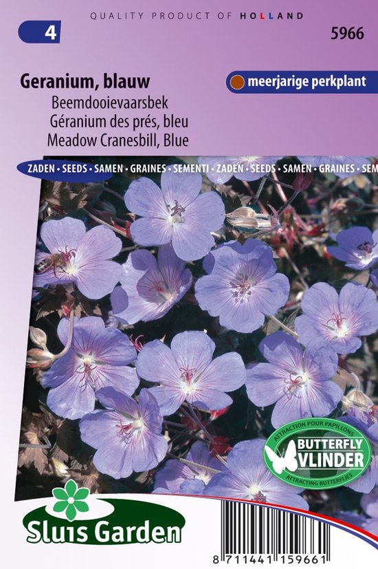 Sluis Garden - Geranium Blauw (Beemdooievaarsbek)