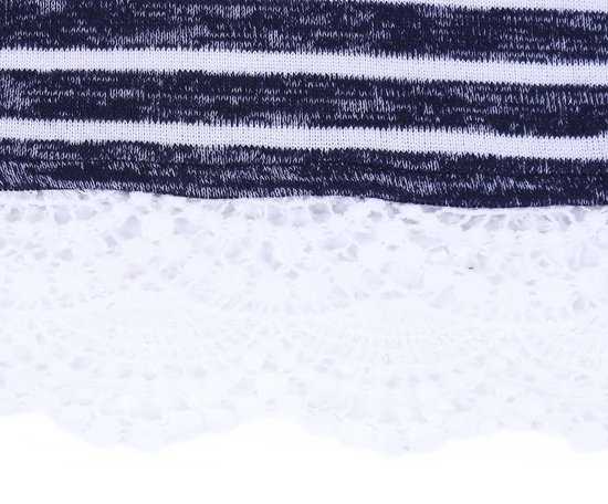 Marineblauw gestreepte blouse