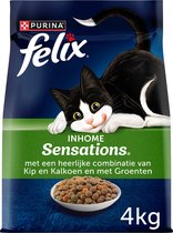 Felix Inhome Sensations - Kattenvoer Droogvoer - Kip, Granen & Tuingroenten - 4 kg