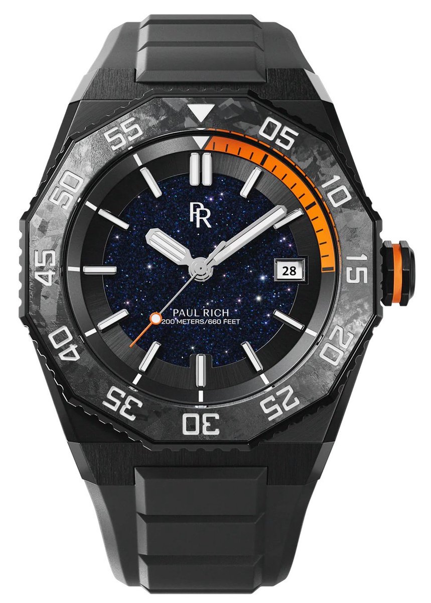 Paul Rich Aquacarbon Pro Shadow Black DIV02 horloge