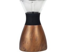 Asobu Pour Over Insulated Coffee Maker - Zwart / Wood