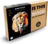 WOOD YOU DO Houten puzzel | Sterke leeuw | 140 stukjes | L