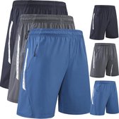 BOOMCOOL Heren Running Shorts Workout Running Shorts voor Mannen Stealth Shorts Gym Outdoor Sport Shorts 3Packs