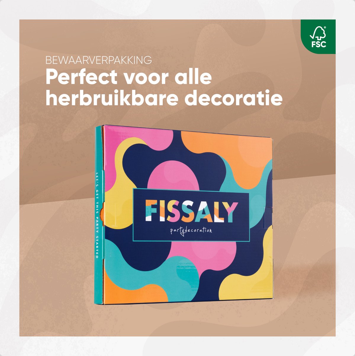 Fissaly Verjaardag Jute Slinger met Papieren Gouden Confetti Ballonnen – Decoratie – Happy Birthday - Letterslinger — afbeelding 8