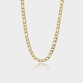 Figaro Ketting 7 mm - Gouden Schakelketting - 60 cm lang - Ketting Heren - Olympus Jewelry