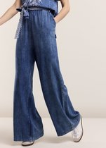 4s2609-12014 Pants Indigo Embroidery Blue Daze