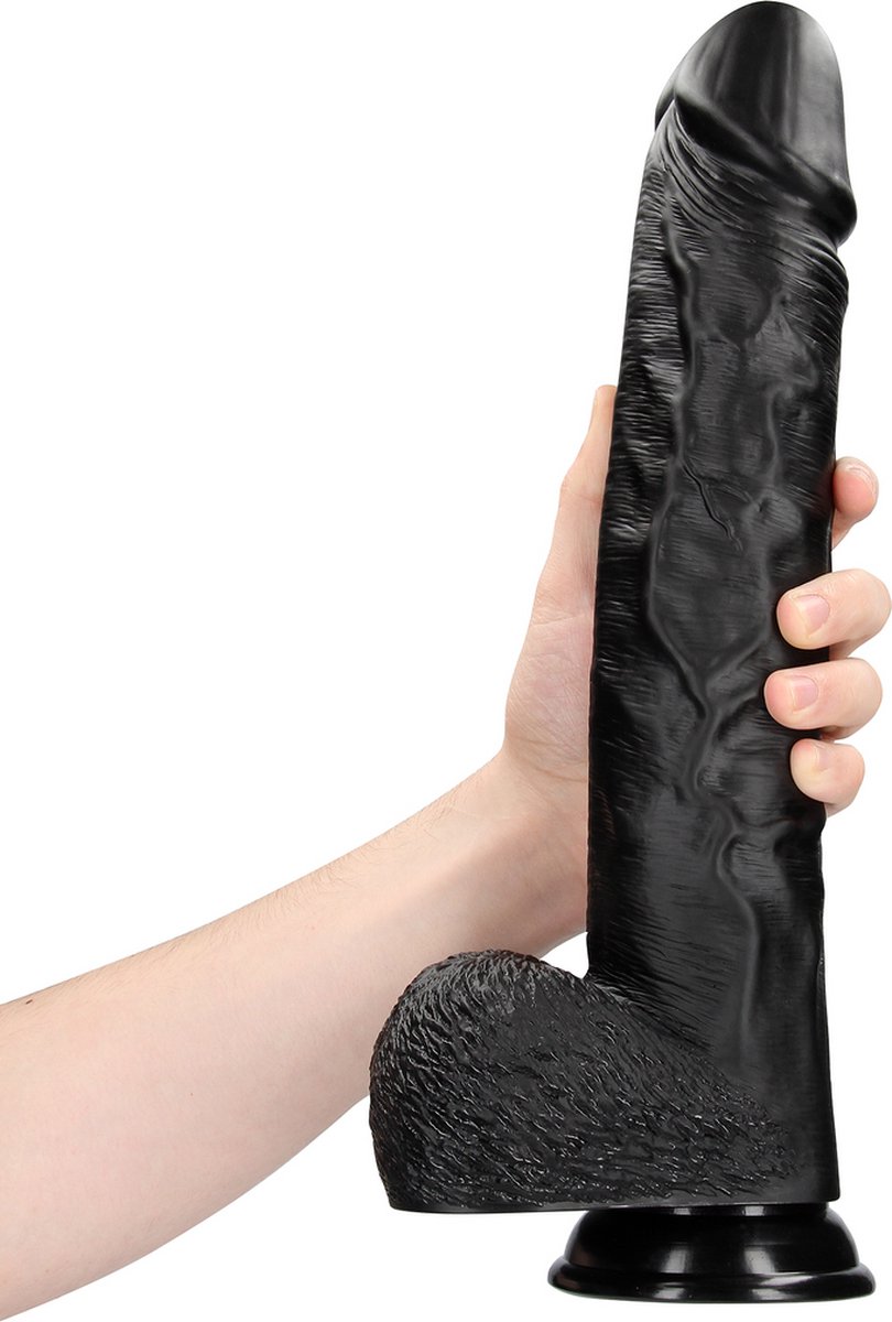 Goedkoopste Extra Large Straight with Balls 35,5 cm - Black