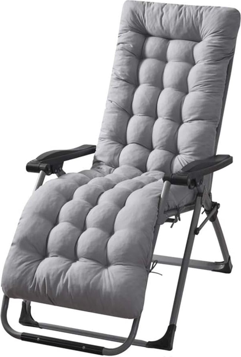 Bol.com Zonneligstoel met kussens voor tuinstoelen strandstoel zonnebed inklapbaar - ideaal voor tuin, balkon en terras aanbieding