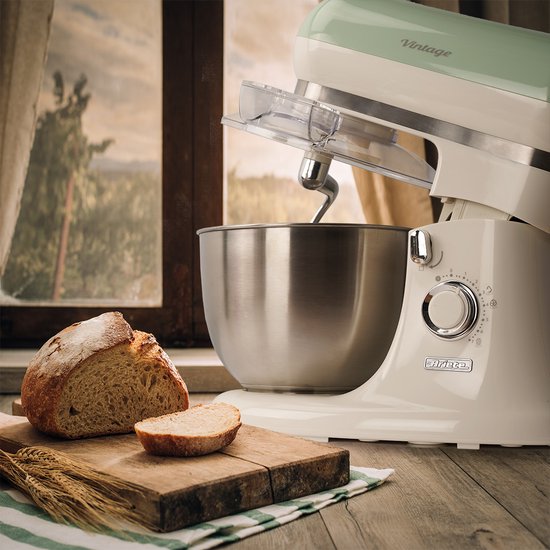 Ariete 1588/04 - Vintage keukenmachine - 5.5 liter - 3 accessoires - 2400 Watt - Groen van Ariete — afbeelding 5