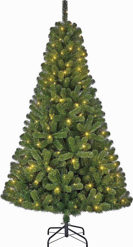 Black Box Trees Charlton Kunstkerstboom met LED Verlichting - H155 x Ø91 cm - Groen