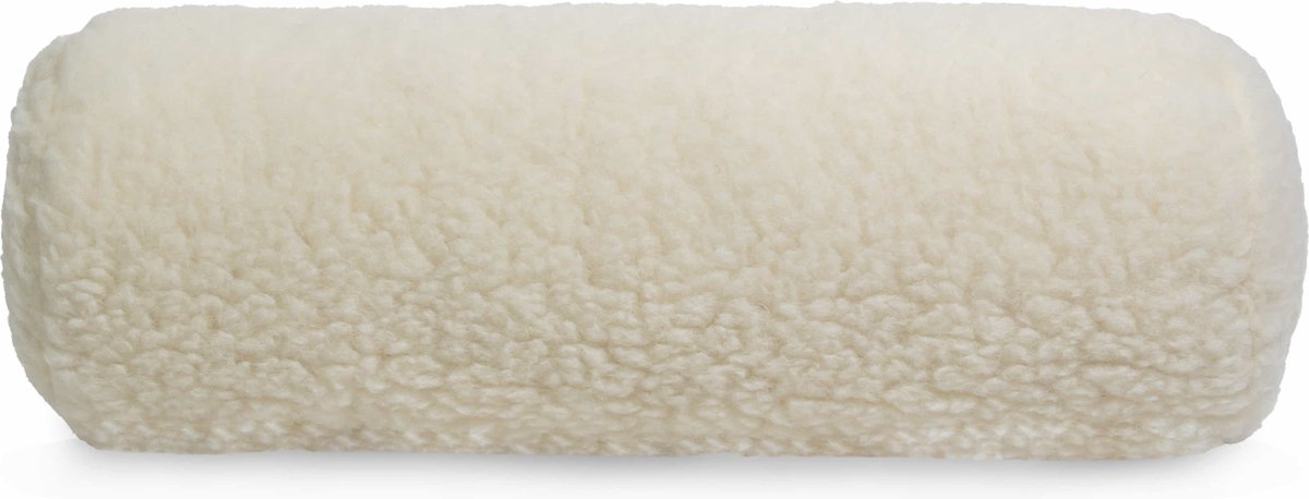 Terschellinger Wollen Nekrol Kussen - Schapenvacht 50x18cm - Superzacht - Zuivere Scheerwol Gevuld
