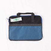 Recycle ipad tas | Procean | Zwart en Blauw met achterzak