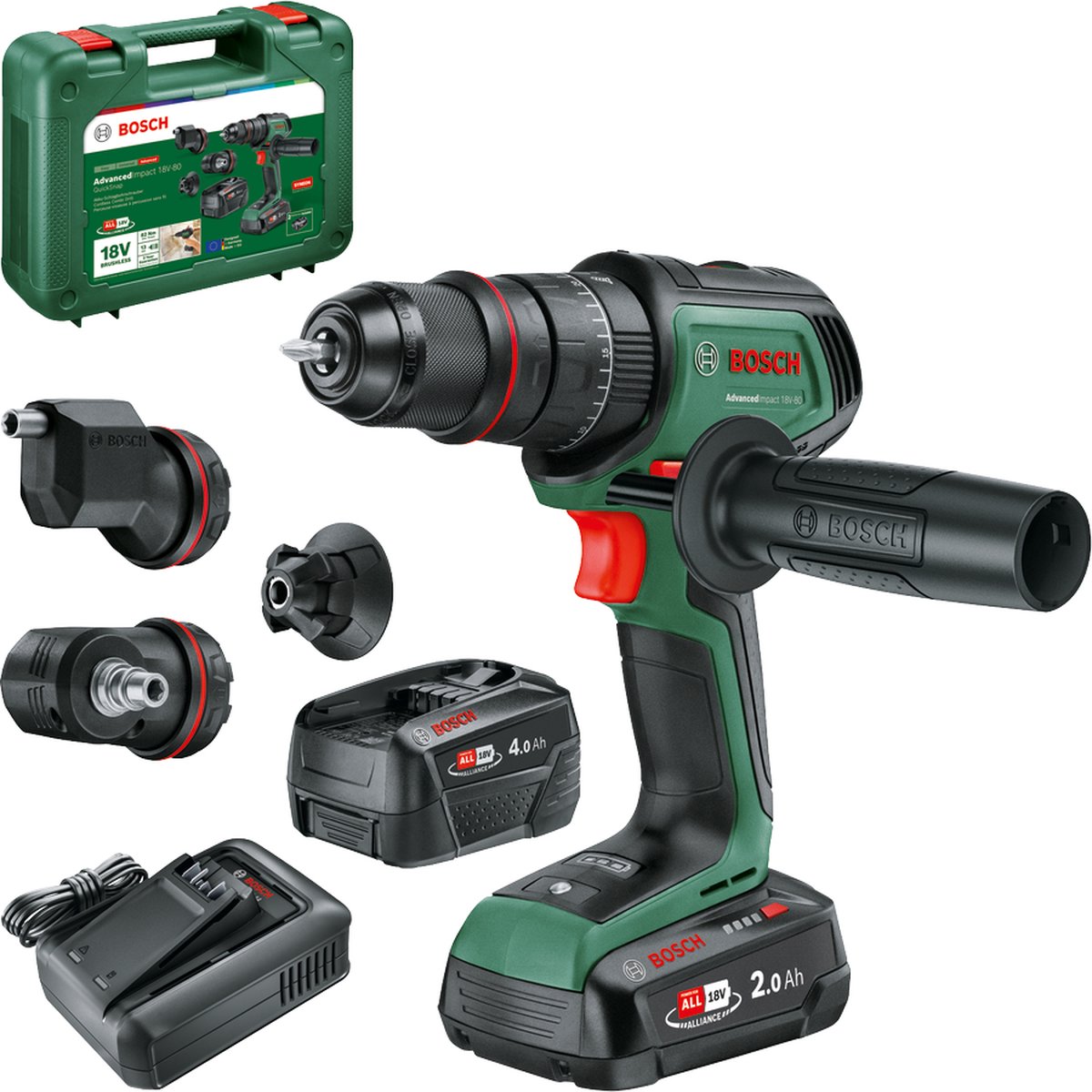 Bosch Home and Garden AdvancedImpact 18V-80 QuickSnap Accu-klopboormachine – foto 2