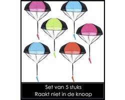Afecto set van 5 stuks parachute - gooi ze in de lucht -