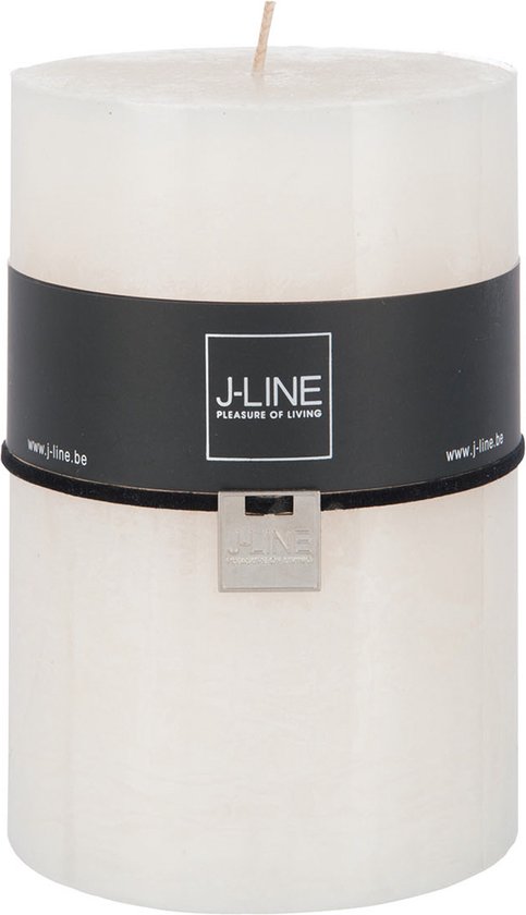 J-Line cilinderkaars - vanille - XL - 120U - 6 stuks