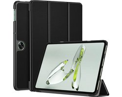 Cazy tablet Hoes geschikt voor OnePlus Pad Go - TriFold Bookcase - Zwart