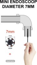 TechU™ Mini Endoscoop met Camera – 5 METER lang – 7mm Diameter – IP67 Waterdicht – Harde Kabel met USB Aansluiting