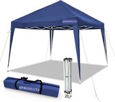 QProductz Tente de fête pliable – Pavillon avec sac de rangement – ​​Tente de fête facile à monter – Résistante aux UV – 300 x 300 x 250 cm