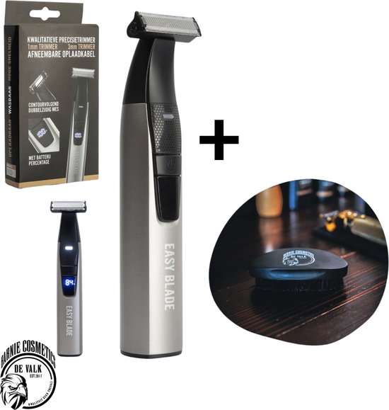 Barnie Cosmetics® Easy Blade | Baardtrimmer | Incl. Luxe baardborstel | Trimmer Baard | Trimmer voor Mannen | Scheerapparaat en Styler | Draadloos Waterdicht | 30 dagen uitproberen