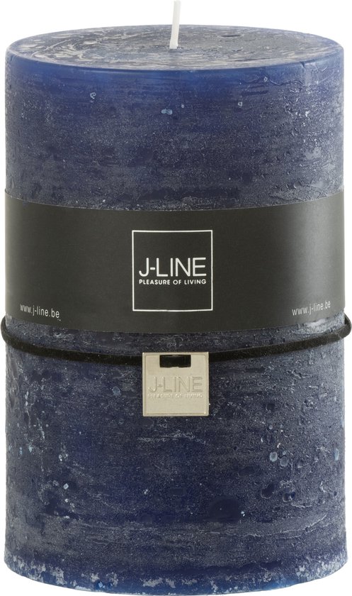 J-Line cilinderkaars - donkerblauw - 120U - XL