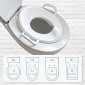 Toiletverkleiner voor Kinderen - WC-Bril Verkleiner - Toilettrainer - Toiletbril Verkleiner - Kinderen WC Adapter - Veilig en Comfortabel - Met Spatbescherming - Inclusief Hanghaak k (Blauw)