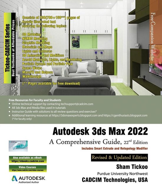 Autodesk 3ds Max 2022 A Comprehensive Guide, 22nd Edition (ebook