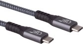 Premium USB-C naar USB-C kabel - USB4 (tot 40 Gbit/s) - PD3.1 tot 240W - video tot 8K 60Hz / zwart - 1,5 meter
