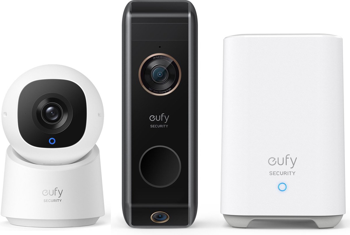 eufy Dual 2 Pro Doorbell 2K Draadloze Video Deurbelset