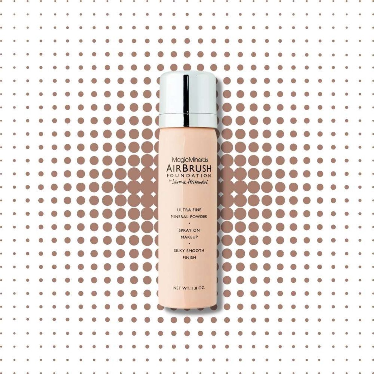 Magic Minerals AirBrush Foundation by Jerome Alexander – Medium/Dark – Foundation Make-up met een natuurlijke dekking - Met Hylaluronzuur en Agrireline
