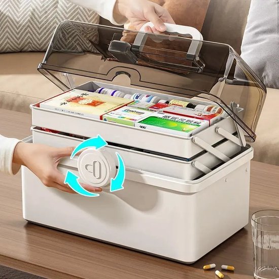 Elektronische Slimme Pillendoos Extra Grote Capaciteit Automatische Pil Dispenser Herinnering met Alarm Digitale Pil Organizer voor Ouderen en