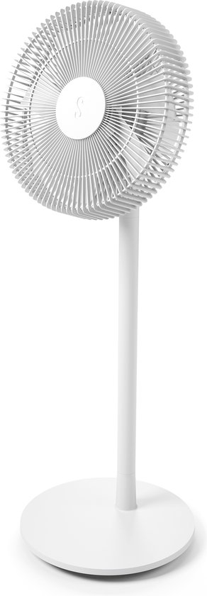 Draadloze stille staande ventilator Stadler Form Finn White, 7u accu, IP44 waterdicht, 8 snelheden, zwenkbaar
