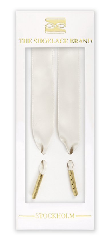 Veters plat - zijde crème beige - 120cm veters voor wandelschoenen, werkschoenen en meer