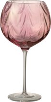 J-Line wijnglas Oneffen - glas - oze - 4 stuks