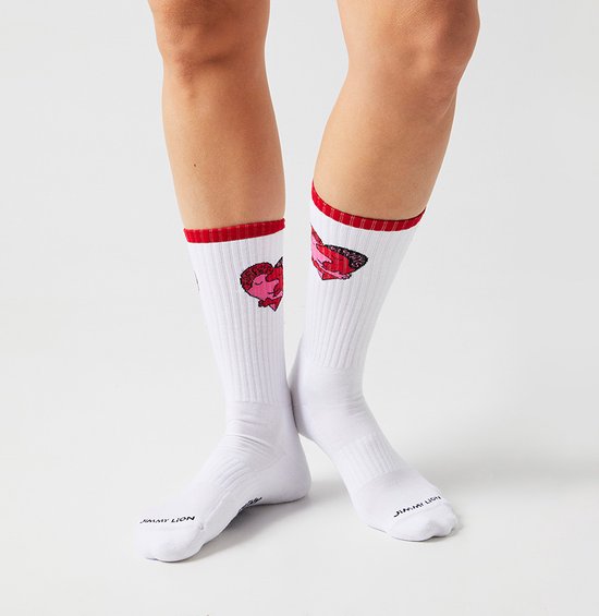 Jimmy Lion chaussettes athlétiques pour toujours blanc (Jeremy Ville) - 41-46