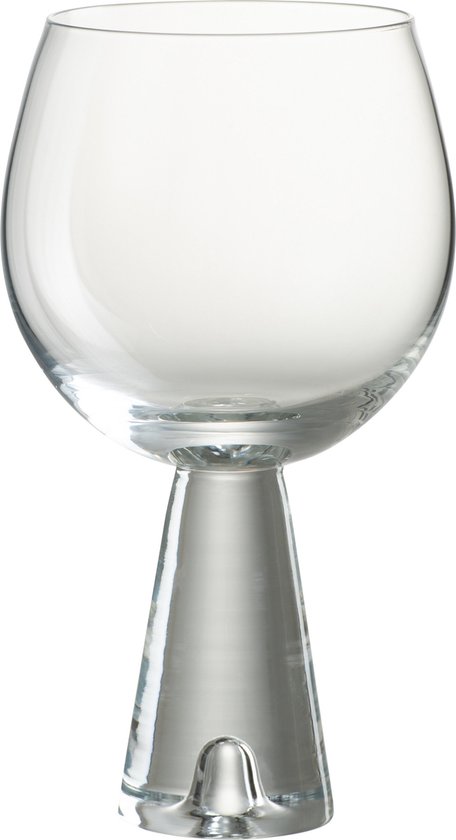 J-Line verre à vin Daen - verre - transparent - 4 pcs