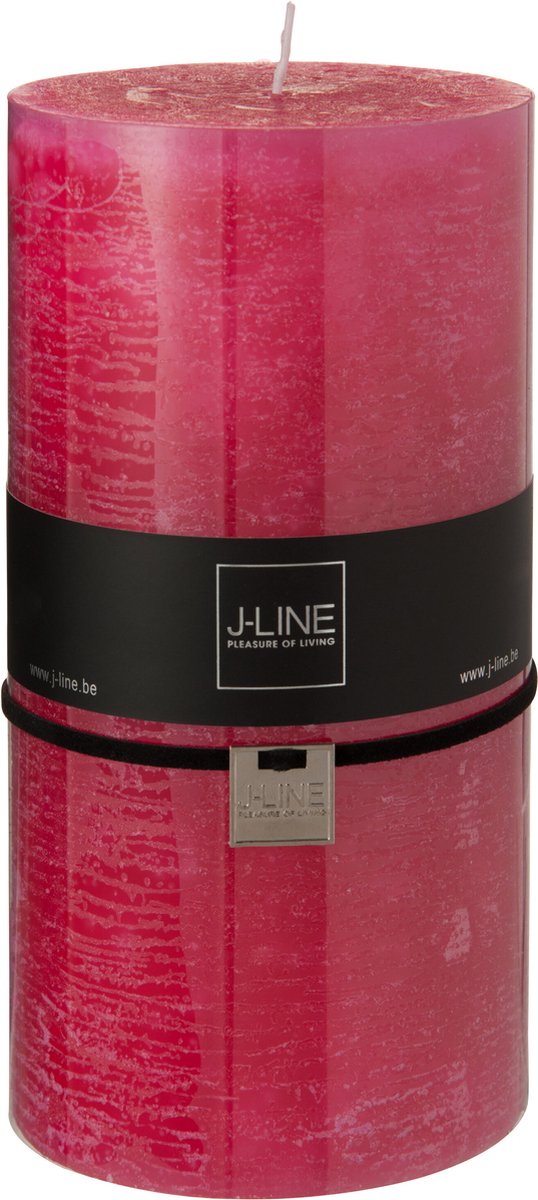 J-Line cilinderkaars - fuchsia - XXL - 150U - 6 stuks Roze