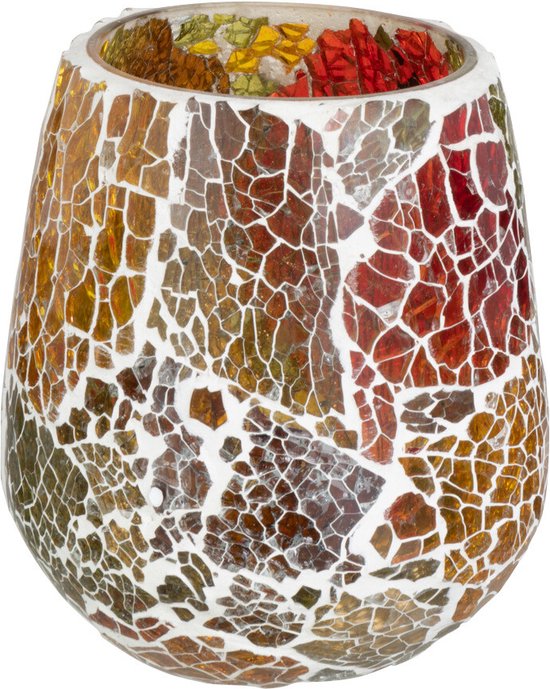 J-Line kaarshouder Sunset - glas - mix - medium