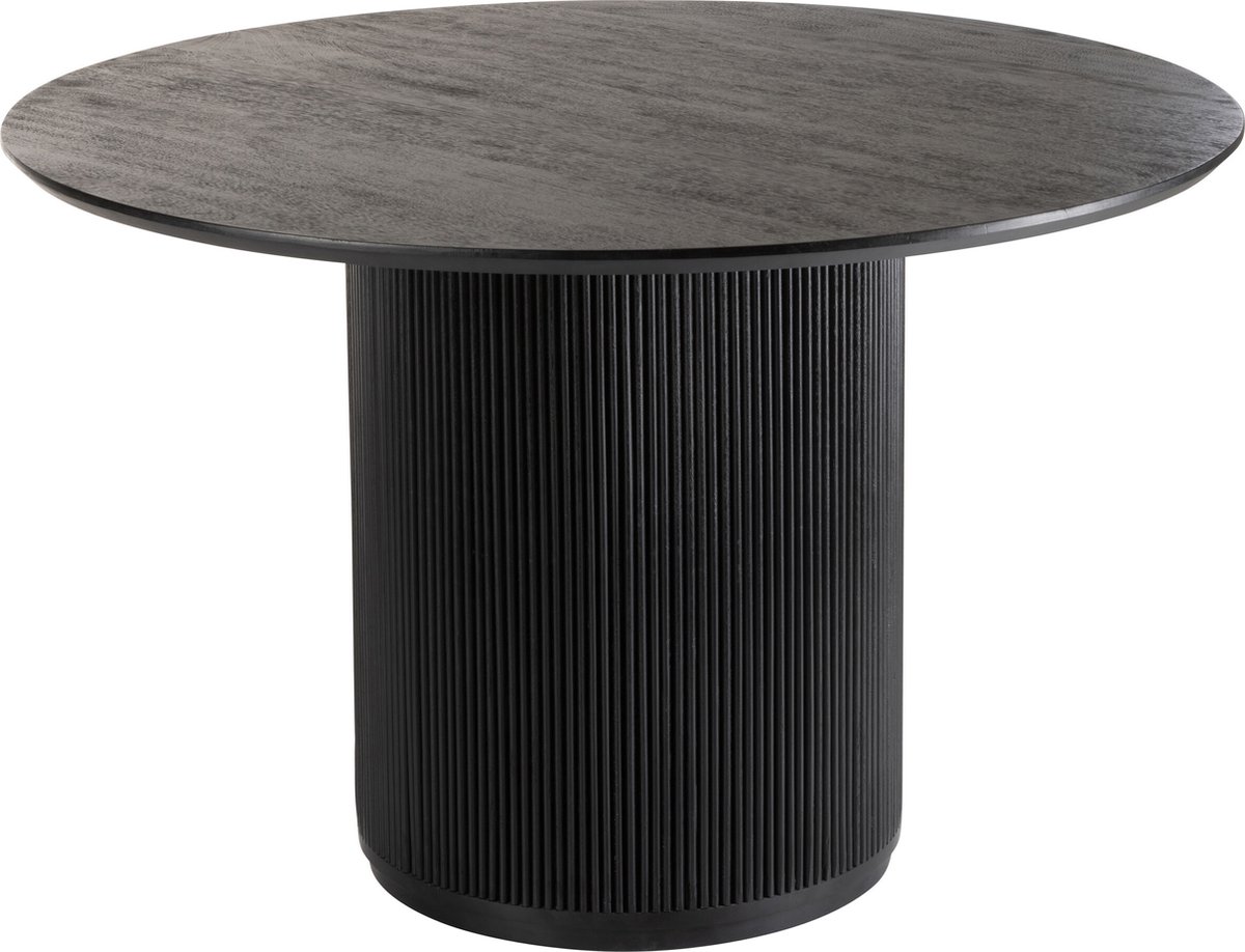 J-Line tafel Vincent - hout - zwart - large