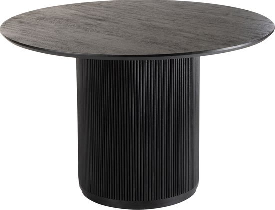 J-Line tafel Vincent - mangohout - zwart - large