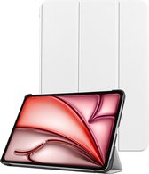 Hoesje Geschikt voor iPad Air 6 (11 inch) Hoesje Case Hard Cover Hoes Book Case - Wit