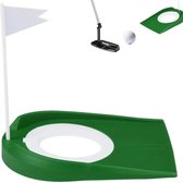 Golf put trainer - Put hole met vlaggetje - Golfaccessoire - Gemakkelijk oefenen - Golf putter