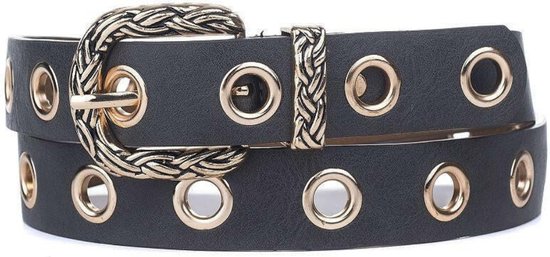 Boho Riem van echt leer - Asya - Riem Dames - Damesriem - Grijs