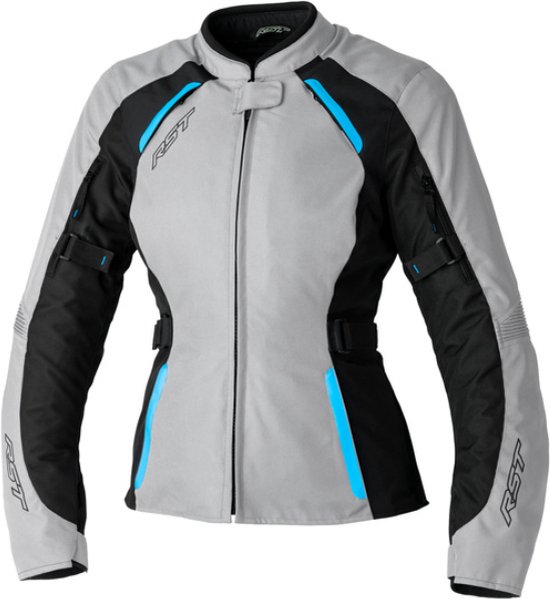 RST Ava Ce Ladies Textile Jacket Grey Blue Black 14 - Maat - Jas