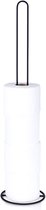 Toiletpapierstandaard Metaal Zwart 60 cm - Toiletpapierhouder - Toiletrolhouder