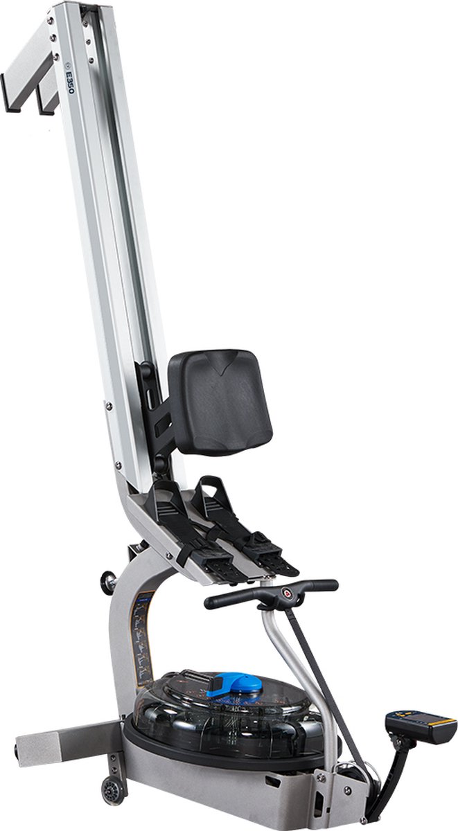 Afbeelding 2 van Fluid Rower Evolution E350 Roeitrainer - Hartslagmeter - Opklapbaar - Roeimachine met 10 weerstanden - Roeiapparaat voor thuis - Waterweerstand - Zilver