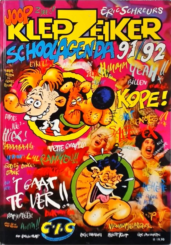 1991/92 Joop klepzeiker schoolagenda