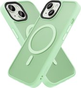 IYUPP Hoesje - Geschikt voor Apple iPhone 13 - Groen - Geschikt voor MagSafe