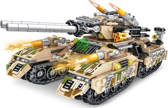 8 in 1 tank - bouwblokken | bol